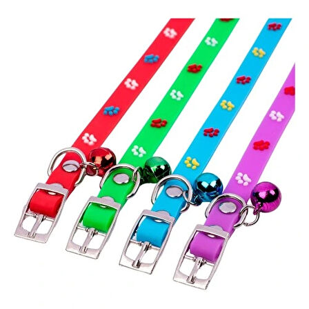 Dodes Pati Desenli Silikon Kedi Tasması