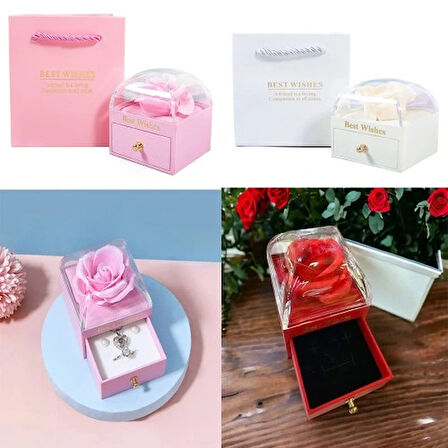 Dodes Sonsuzluk Gül Tasarımlı Takı Kutusu