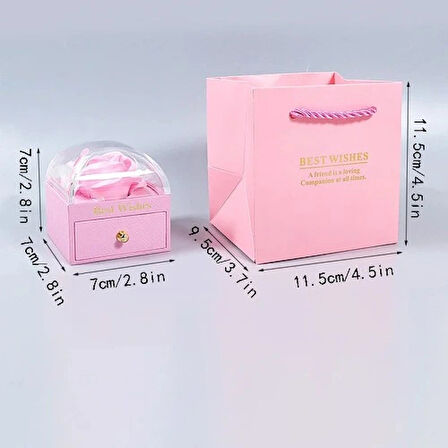 Dodes Sonsuzluk Gül Tasarımlı Takı Kutusu