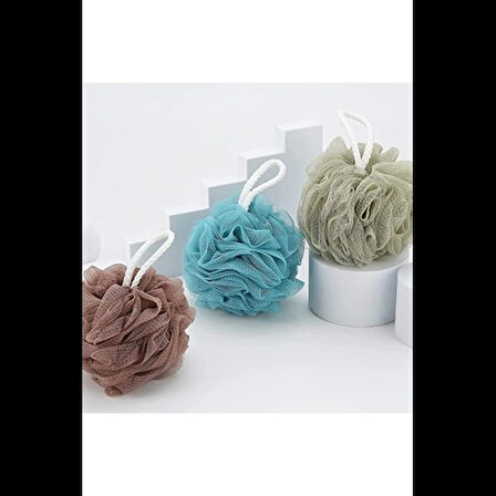 Dodes Banyo Lifi Yumuşak Top Lif Naturel Ponpon Banyo Lifi 35 Gr Yumuşak Banyo Lifi