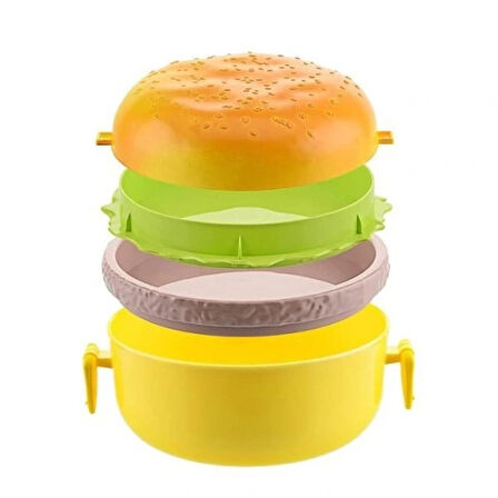 Dodes Hamburger Tasarımlı Beslenme Kabı