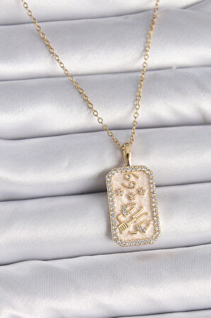 Dodes 316L Çelik Gold Renk Zincir Yengeç Burcu Zirkon Taşlı Kadın Kolye TG27BKO9467