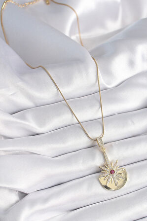 Dodes 316L Çelik Gold Renk Zirkon Taşlı Yıldız Model Kadın Kolye TG27BKO9518