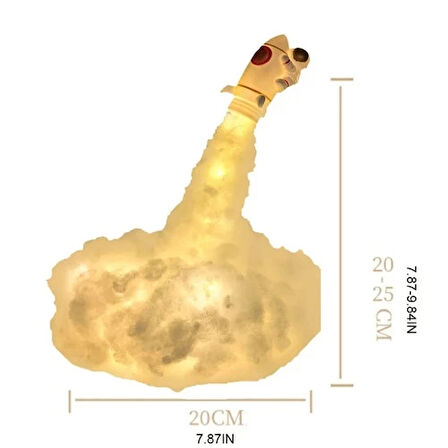 Dodes Uçan Astronot Tasarımlı Gece Lambası