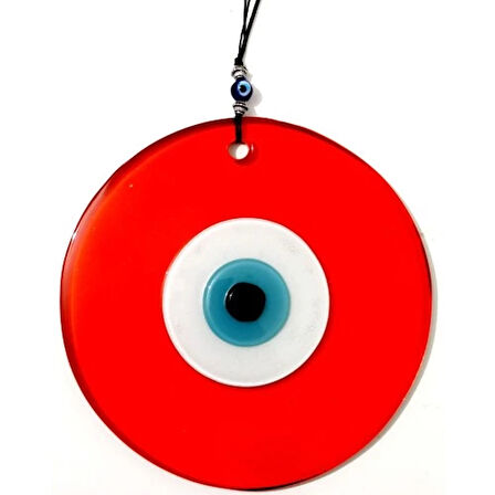 Dodes Nazar Boncuklu 16 Santimetre El Yapımı Turuncu Duvar Süsü Hediyelik Eşya