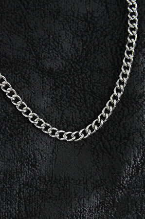 Dodes 316L Çelik Klasik Oval Zincir Model Gümüş Renk Erkek Kolye TG27ERK1390