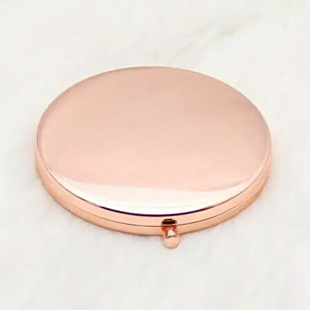 Dodes Promosyon Yuvarlak Cep Aynası Rose Renk