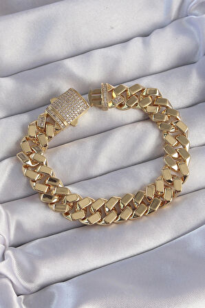 Dodes Vip Seri Gurmet Zirkon Taşlı Gold Renk Bileklik TG27BB6173