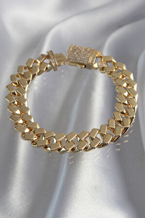Dodes Vip Seri Gurmet Zirkon Taşlı Gold Renk Bileklik TG27BB6173