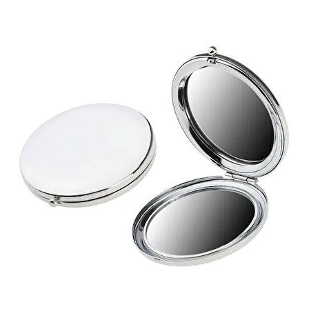 Dodes Promosyon Yuvarlak Cep Aynası Gümüş Renk