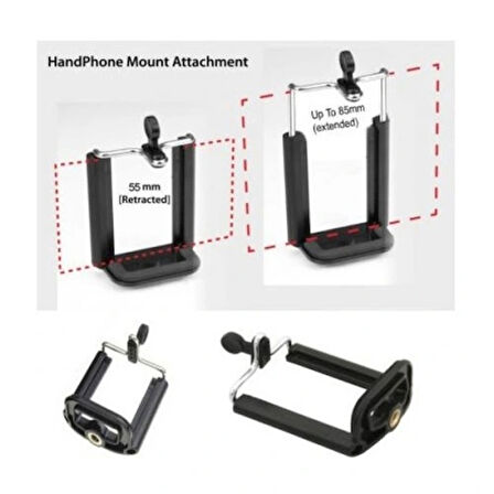 Dodes Cep Telefonu Tripod Bağlantı Aparatı
