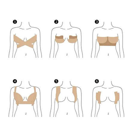 Dodes Göğüs Dikleştirme Bandı S Beden 2.5 Cm.