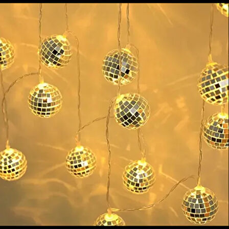 Dodes 2m 10 LED Pilli Disko Toplu Işık