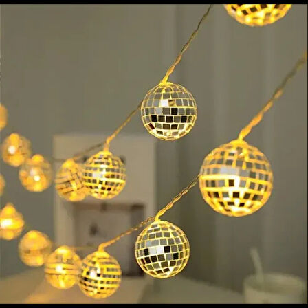 Dodes 2m 10 LED Pilli Disko Toplu Işık