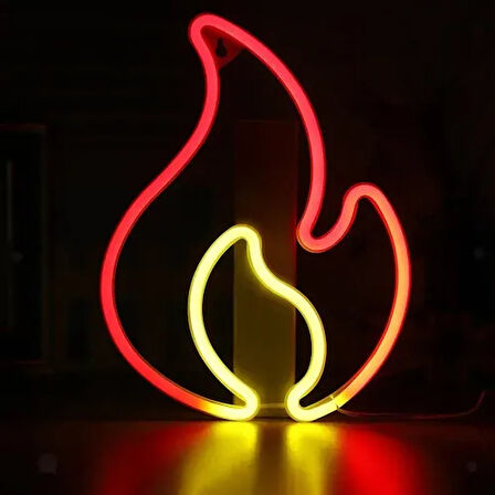 Dodes Duvara Asmalı Neon Alev Işık