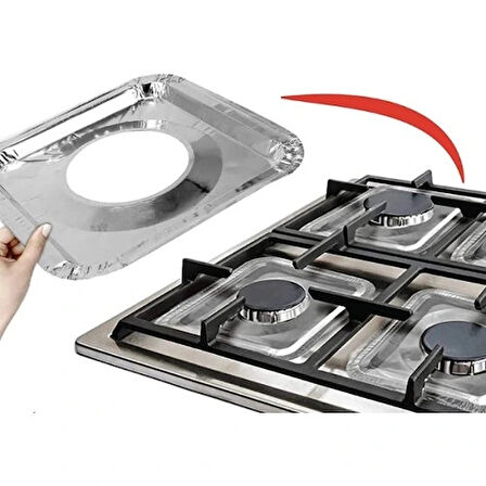 Dodes 10 Adet Alüminyum Ocak Koruyucu Folyo