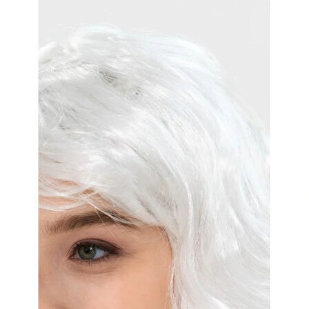 Dodes Beyaz Renk Kahküllü Dalgalı Uzun Parti Peruğu