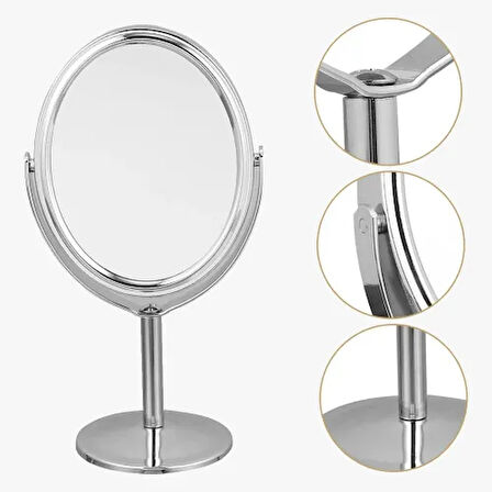 Dodes Ayaklı Oval Ayna 13 x 15 Cm