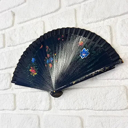 Dodes Bambu Çift Taraflı Siyah Yelpaze 12'li Paket