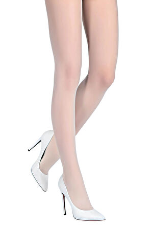 Dodes Beyaz Külotlu Çorap 20 Den