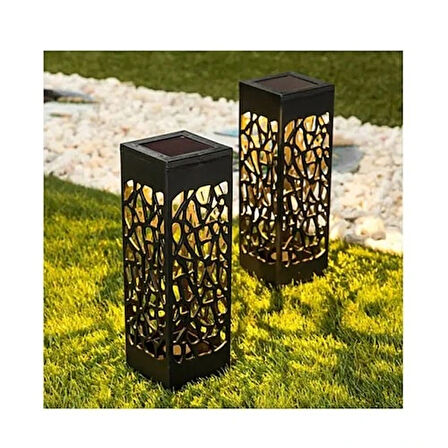 Dodes Dekoratif Solar Güneş Enerjili Bahçe Aydınlatması Yürüyüş Yolu Seti (6 Adet)