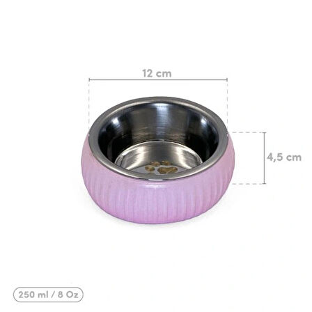 Dodes Mikopet Organik Seramik Mama Kabı Pembe