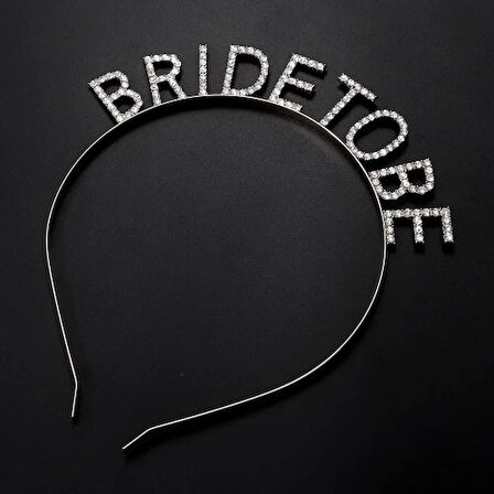 Dodes Gümüş Kaplama Kristal Taşlı Bride To Be Gelin Tacı