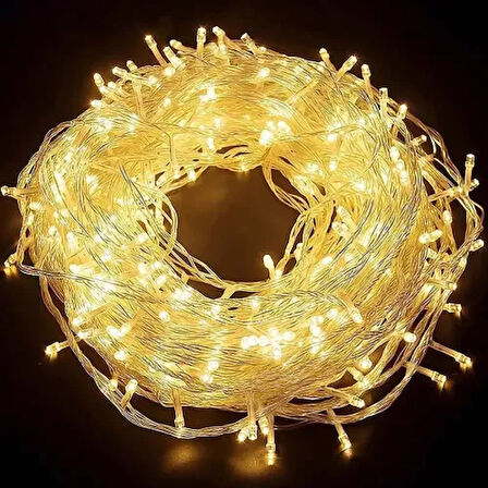 Dodes 10m 60 LED Pilli 2 Kademeli Gün Işığı (Şeffaf Kablo)