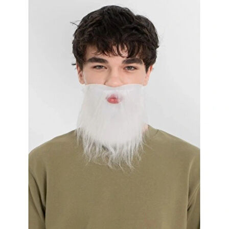Dodes Beyaz Kırçıllı Takma Sakal Çocuk Yetişkin
