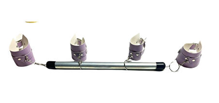 Dodes Dodes Fantezi Seksi Deri Borulu Lila El Ayak Kelepçesi TG275381