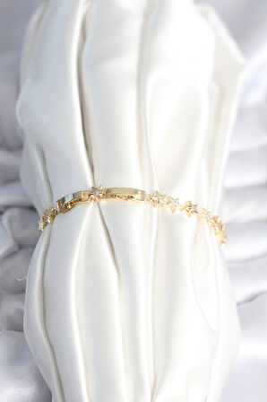 Dodes Dodes Pirinç Gold Renk Yıldız Model Kadın Bileklik TG27BB7986