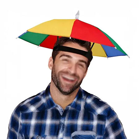 Dodes Gökkuşağı Kafa Şemsiyesi