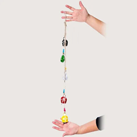 Dodes Desenli 4'lü Çan Süs Seti