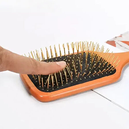 Dodes Çelik İğne Uçlu Bambu Tarak 21 cm 12'li Paket