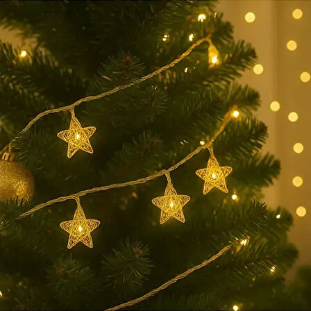 Dodes 3m 20 LED Pilli Yıldız Led