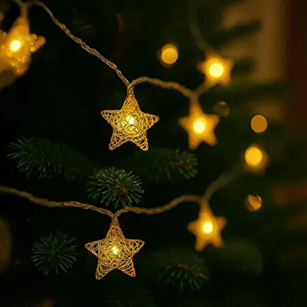 Dodes 3m 20 LED Pilli Yıldız Led