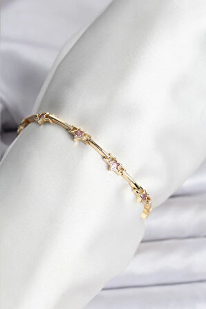 Dodes Dodes Yıldız Model Gold Renk Pirinç Bileklik TG27BB8081