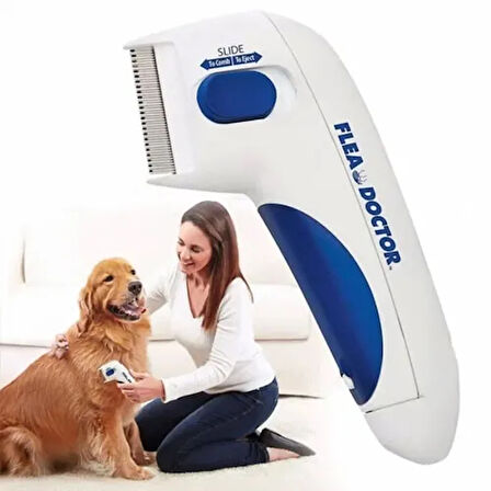 Dodes Flea Doctor Kedi ve Köpekler İçin Pilli Pire Tarağı