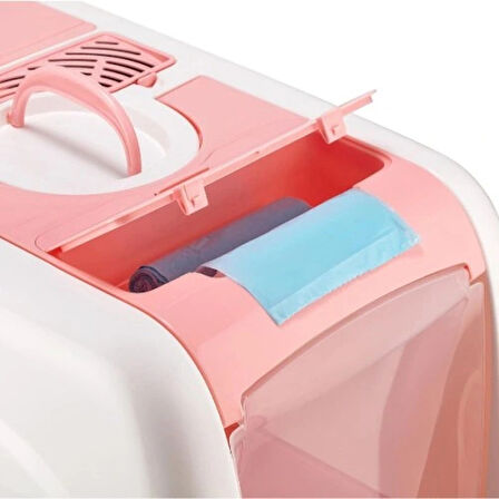 Dodes Mikopet Büyük Kapalı Kedi Tuvaleti Mor