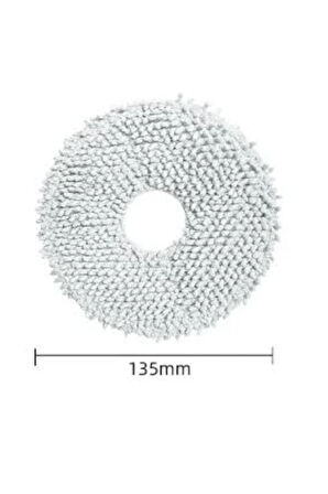 4 Adet Ecovacs Deebot T30 Pro Omni Uyumlu Robot Süpürge Yıkanabilir Mikrofiber Mop Paspası