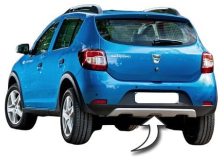Dacia Sandero Stepway Arka Tampon Alt Spoyler Astarlı Dega Dac07Sa047