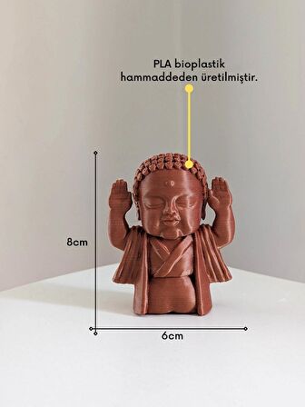 Minyatür Buda Heykeli - Şans - Suerte - Bioplastik