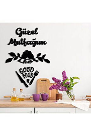 Güzel Mutfağım Cafe dekoratif dekor tablo 