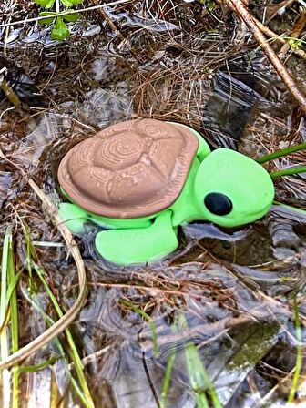 Deniz Kaplumbağası Oyuncak - Okyanusun Bilge Yüzücüsü 🐢🌊✨3d Hareketli Organik Model - Orta Boy