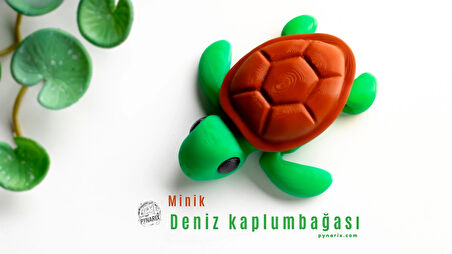 Deniz Kaplumbağası 3D Hareketli Oyuncak -  Model Midi(Orta) Boy