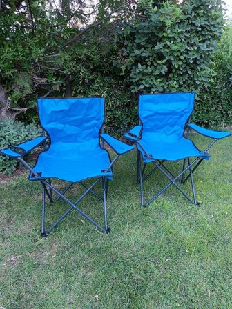 Mandella Rejisör Kamp Sandalyesi Piknik, Plaj, Balıkçı,Bahçe,Balkon Sandalyesi Mavi (1 Adet)