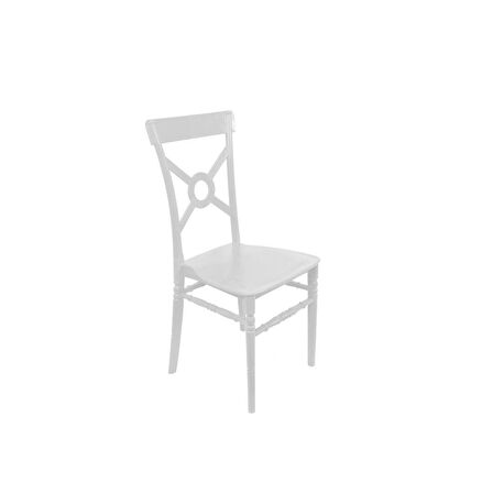 Mandella Riva Sandalye C Modeli (6 Adet) Beyaz