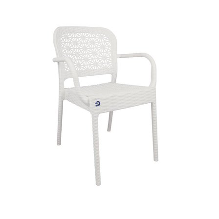 Mandella Ares Rattan Koltuk (4 Adet) Beyaz