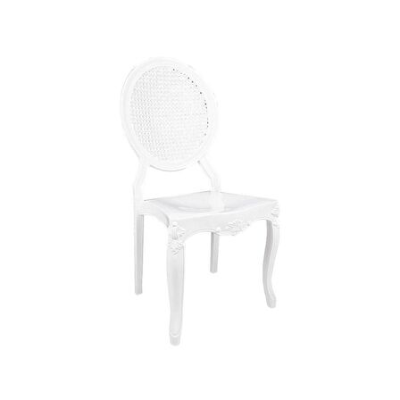 Mandella Diva Sandalye B Modeli (2 Adet) Beyaz