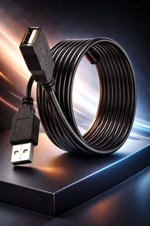 3in1 5 Metre Usb Uzatma + 3 Metre Usb Uzatma + 1.5 Metre Usb Uzatma High Speed Usb 2.0 Gerçek Kablo